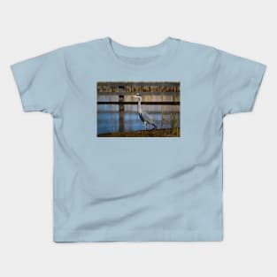 Grey Heron Kids T-Shirt